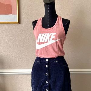 Nike Soft Racerback Logo Swoosh Tank Top - Size XS